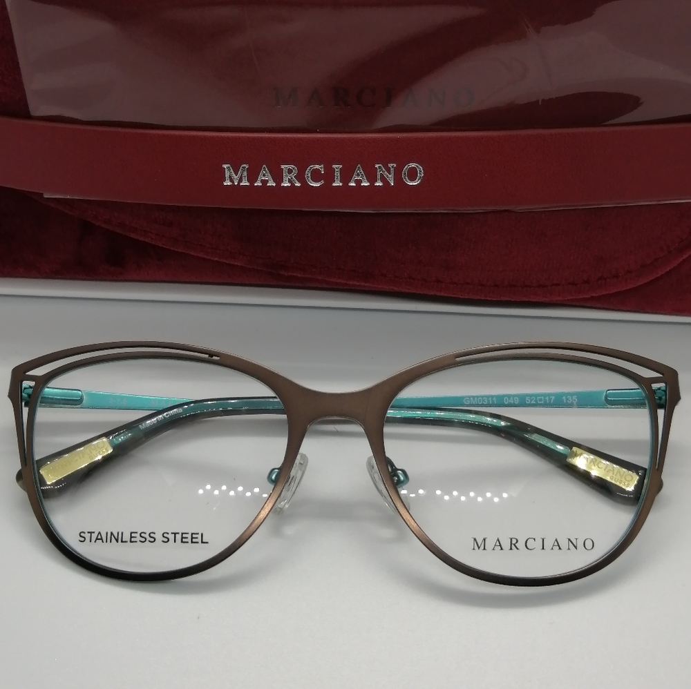 New/Authentic Marciano by Guess GM0311 Copper/Grn - Picture 2 of 7